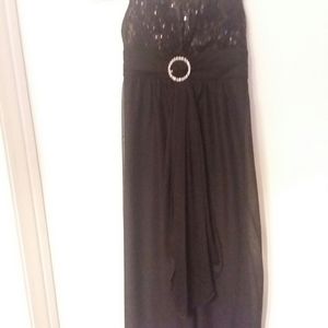 Girls black formal dress